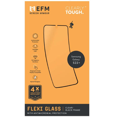EFM FlexiGlass Screen Armour for Samsung Galaxy S22+ (6.6) - Clear